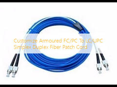 Προσαρμόστε το Armored FC/PC σε LC/UPC Simplex Duplex Fiber Patch Cord