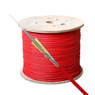 Αγορά Red Indoor Flame Retardant Jacket DTS Distributed Temperature Sensing Fiber Optic Cable σε απευθείας σύνδεση κατασκευή