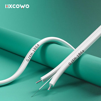 Αγορά SM G652D G657A GJXH Indoor Optical Fiber Cable With LSZH Jacket 2 Core σε απευθείας σύνδεση κατασκευή