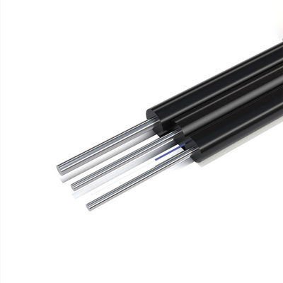Αγορά HXCOWO FTTH Outdoor GJYXCH 1 2 4 Core G657A1 Steel Wire Or FRP Black Fiber Optic Drop Cable σε απευθείας σύνδεση κατασκευή