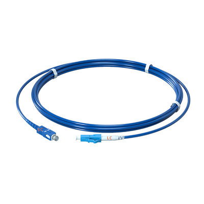 Αγορά Single Mode 9/125 G652D Simplex SC/UPC-LC/UPC Armored Fiber Optic Patch Cord for Signal Transfer σε απευθείας σύνδεση κατασκευή