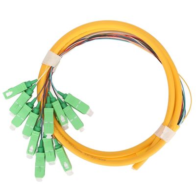 Αγορά Τύπος σύνδεσης SC Fiber Pigtails HXCOWO 12 Χρώμα 0,9mm SM OS2 G.657A1 Μπλε LSZH PVC διαδικτυακή κατασκευή