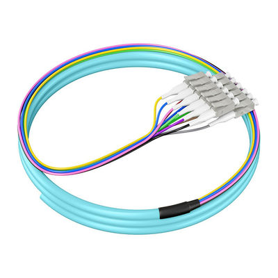 Αγορά PVC LSZH HXCOWO Novel 12-χρωμάτων 12-πύρηνων LC FC SC ST UPC/APC Single Mode G657A/G652D 0,9 mm MM Fiber Pigtails διαδικτυακή κατασκευή