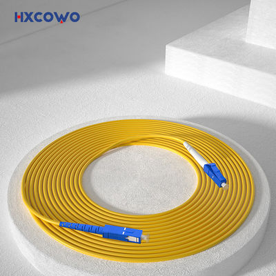 Αγορά HXCOWO LC SC/UPC Optical 1M Single Mode Single Core 3.0mm Fiber Cable Patch for FTTX σε απευθείας σύνδεση κατασκευή