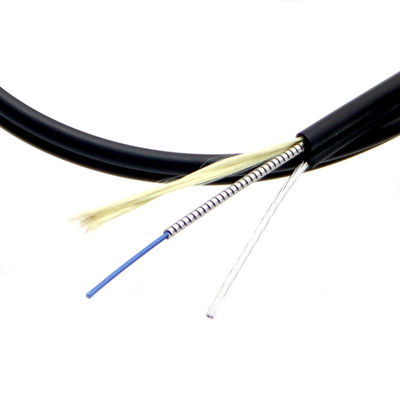 Αγορά G657A LSZH Aerial Figure 8 Drop Indoor Outdoor Armored Fiber 2-4 Core σε απευθείας σύνδεση κατασκευή