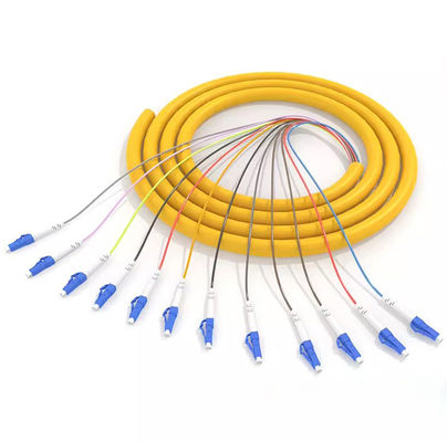 Αγορά Τηλεπικοινωνιακός βαθμός HXCOWO 12 Core Bundle LC Fiber Pigtails για οπτικό δίκτυο 10G Gigabit διαδικτυακή κατασκευή