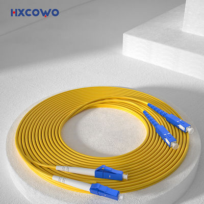 Αγορά HXCOWO FTTH Indoor SC/UPC-LC/UPC SM G657A2 Duplex Armored Fiber Cable Patch για καλωδιακό LAN διαδικτυακή κατασκευή