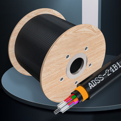 Αγορά Double Jacket G652D ADSS All Dielectric Self Supporting Black ADSS Fiber Optic σε απευθείας σύνδεση κατασκευή