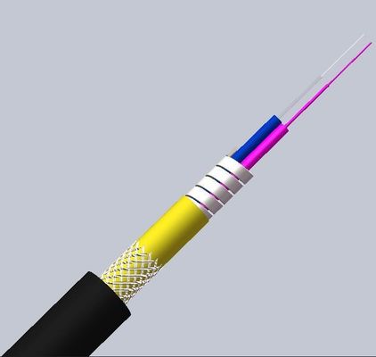 Αγορά LSZH Jacket 5.0mm OS2 G652D Singlemode Armored Fiber Optic Cable for Networks σε απευθείας σύνδεση κατασκευή