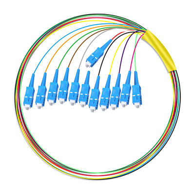 Αγορά HXCOWO 12 Core SC Bundle Tail Single Mode Telecom Grade Head and Tail Φύλλα οπτικής ουράς διαδικτυακή κατασκευή