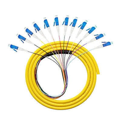 Αγορά 12 Core LC FTTH 0.9mm OM2 OM3 Fiber Optic Pigtail for Smooth Signal Transmission σε απευθείας σύνδεση κατασκευή