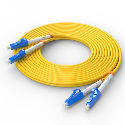 Αγορά Μονότροπος LC/UPC-LC/UPC FTTH διπλής οπτικής ινώδους καλωδίου για προσαρμοσμένα χρώματα διαδικτυακή κατασκευή