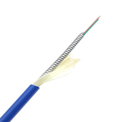 Αγορά Stainless Steel OM3 OM4 Armored Fiber 6 Core G652D PVC LSZH σε απευθείας σύνδεση κατασκευή