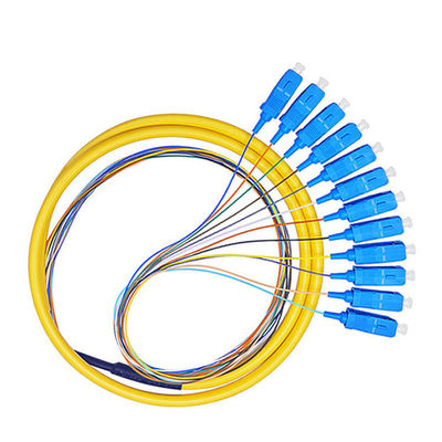 Αγορά Customized Lengths HXCOWO 12 Color Multimode OM4 SC Connector 0.9mm Fiber Optic Pigtail σε απευθείας σύνδεση κατασκευή