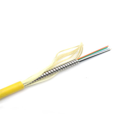 Αγορά 6C G657A2 LSZH PE PVC θωρακισμένο καλώδιο ινών κατά τρωκτικών με 6 αγωγούς διαδικτυακή κατασκευή
