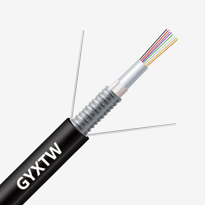 Αγορά Custom Length HXCOWO GYXTW G652D 2/4/6/8/12/24/24/48/96 Core Armoured Fiber Optic Cable σε απευθείας σύνδεση κατασκευή