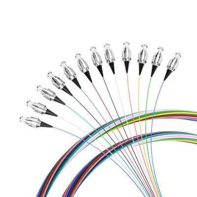 Αγορά G657 12Color 0,9mm 1,5M Optic Fiber Pigtail για μήκος κύματος FTTX 850nm/1310nm/1550nm διαδικτυακή κατασκευή