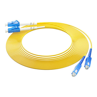 Αγορά Δικτυακό δίκτυο LAN HXCOWO OM3 2core SC/UPC προς LC/UPC MM 50/125 Duplex 3,0mm 2,0mm Fiber Optic Cable Patch διαδικτυακή κατασκευή