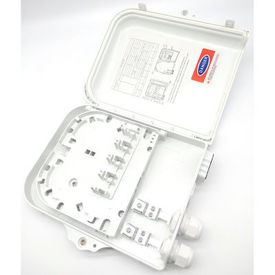 Αγορά 8 Ports FTTH Terminal Box White Outdoor Corridor PC 8 Core Optic Fiber Distribution Box σε απευθείας σύνδεση κατασκευή