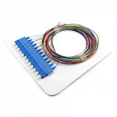 Αγορά SC/UPC SM LSZH 12 Fiber Optic Pigtail Waterproof Cable Single Mode Fiber Pigtails σε απευθείας σύνδεση κατασκευή