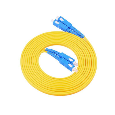Αγορά PVC LSZH HXCOWO FTTH 1.6mm 2mm 3mm Duplex SC UPC Jumper 1.5m 3.5m Armored Fiber Optic Cable Patch σε απευθείας σύνδεση κατασκευή