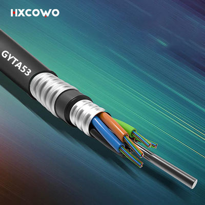Αγορά HDPE Jacket Fibre Optic Cable Armoured RoHS Outdoor Rated Fiber Optic Cable σε απευθείας σύνδεση κατασκευή