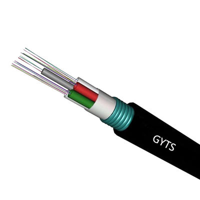 Αγορά HXCOWO Steel Armoured Fibre Optic Cable Aerial Duct 6 12 24 48 96 144 Core GYTS σε απευθείας σύνδεση κατασκευή