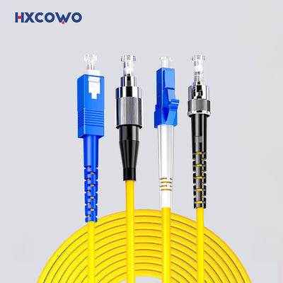 Αγορά HXCOWO SC LC FC ST MTRJ APC/UPC Connectors Indoor Armored Fiber Optical Patch Cord 1 σε απευθείας σύνδεση κατασκευή