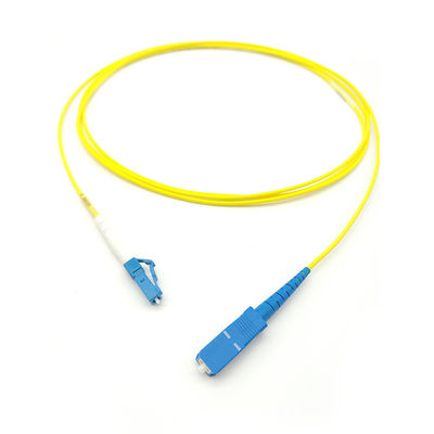 Αγορά SM LSZH 3mm SX 2M Stainless Steel Armored Fiber Optic Jumper Cable FTTH LC/UPC-SC/UPC σε απευθείας σύνδεση κατασκευή