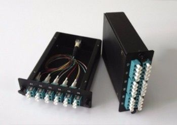 Αγορά Black Fiber Patch Panel 24 Port MTP MPO Module Fiber Optic Patch Panel σε απευθείας σύνδεση κατασκευή