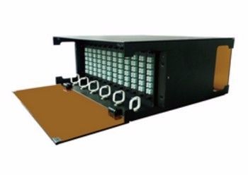 Αγορά MTP MPO Chassis 4U Fiber Patch Panel MPO Fiber Cassette Black σε απευθείας σύνδεση κατασκευή