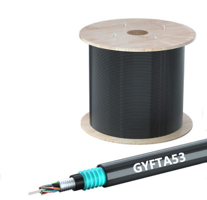 Αγορά GYFTA53 Outdoor Armored Fiber Optic Cable with Wooden Drum Packaging OEM ODM Service and Low Loss High-Speed Fusion Welding σε απευθείας σύνδεση κατασκευή