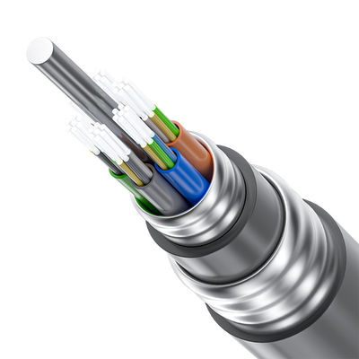 Αγορά OEM/ODM Direct Underground Buried 2-288 Cores Outdoor Armored Fiber Optic Cable για τηλεπικοινωνίες διαδικτυακή κατασκευή