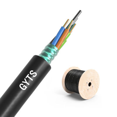 Αγορά Customized Cores Outdoor Armored Fiber Optic Cable with OM1-OM4 Fiber and Temperature Resistance (-40°C to +70°C) σε απευθείας σύνδεση κατασκευή