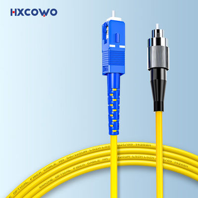 HXCOWO εσωτερικό εξωτερικό 1 2 4 Core G657A1 FTTH θωρακισμένο οπτικό καλώδιο ινών με σύνδεσμο SC FC