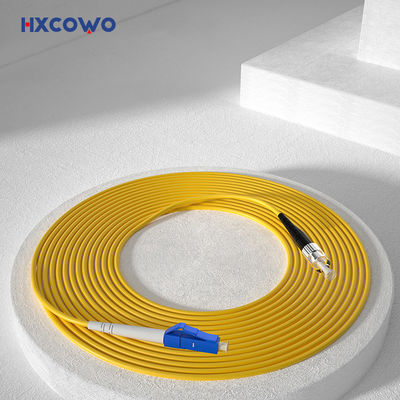 HXCOWO SM SX G657A2 LC/UPC-FC 2 3mm LSZH θωρακισμένο καλώδιο οπτικών ινών για καλωδιακά δίκτυα LAN μήκος κύματος 850nm/1310nm/1550nm